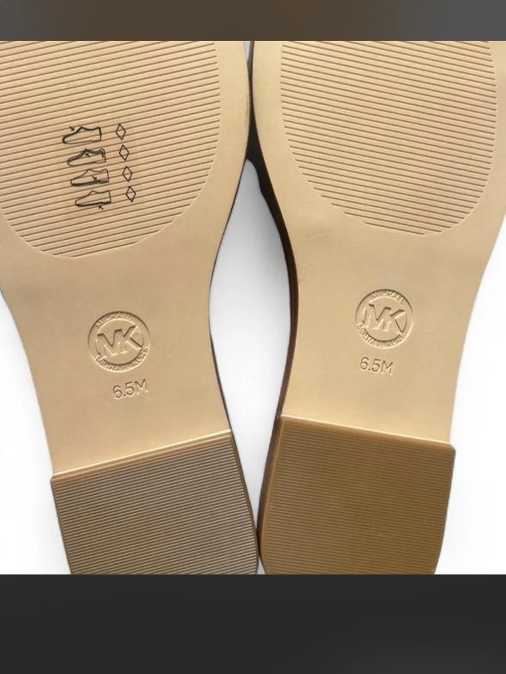 New Michael Kors Brown Quilted Footbed Slide Sandals 6.5.